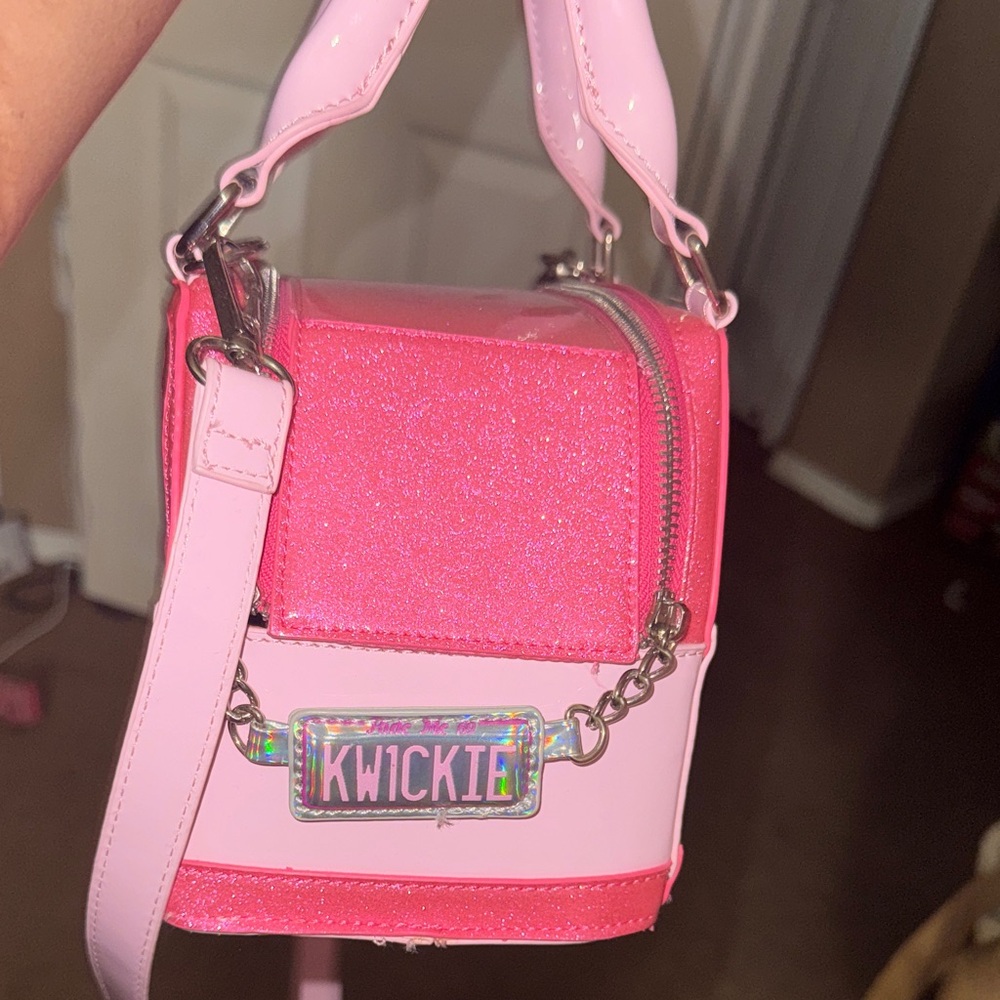 Pink Floral Car Crossbody Bag - Picture 4 of 5